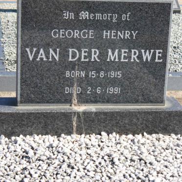 MERWE George Henry, van der 1915-1991