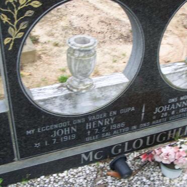 Mc GLOUGHLIN John Henry 1919-1986 &amp; Johanna Isabella 1929-1997