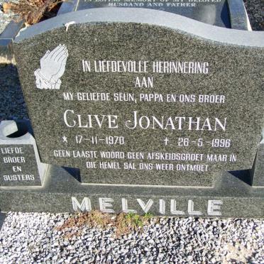 MELVILLE Clive Jonathan 1970-1996