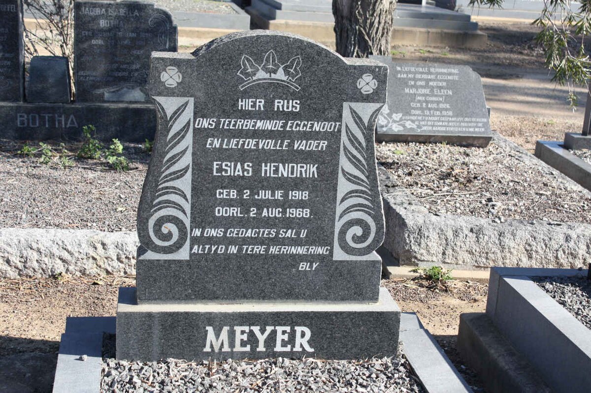 MEYER Esias Hendrik 1918-1968
