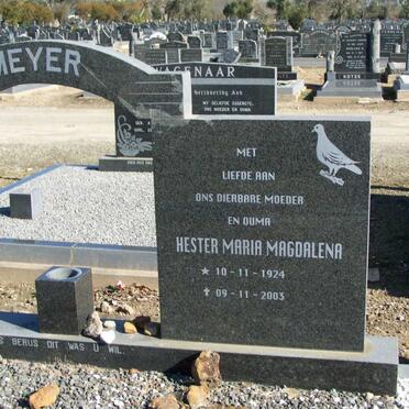 MEYER Nicolaas Jacobus 1912-1977 &amp; Hester Maria Magdalena 1924-2003