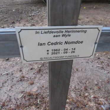 NOMDOE Ian Cedric 1962-2021