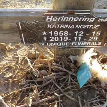 NORTJE Katrina 1958-2019