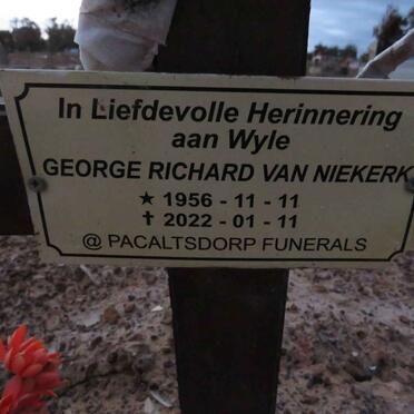 NIEKERK George Richard, van 1956-2022