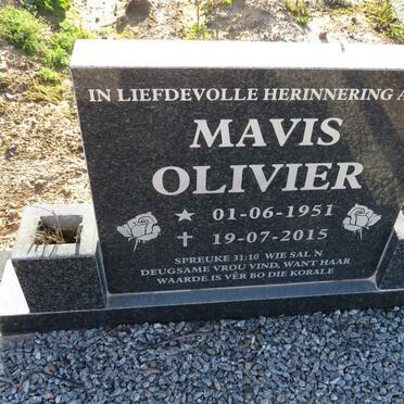 OLIVIER Mavis 1951-2015