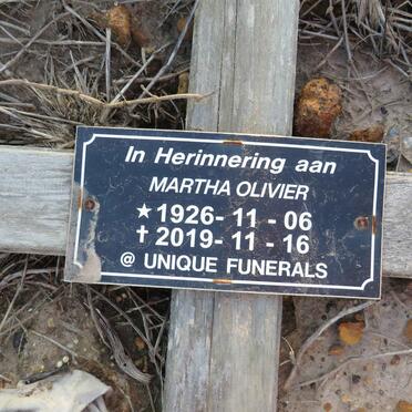 OLIVIER Martha 1926-2019