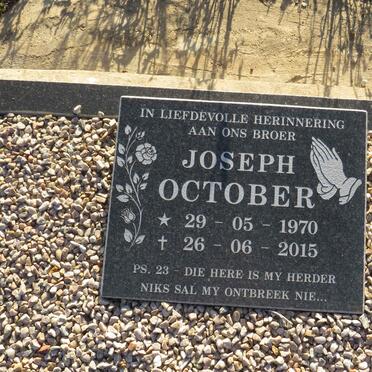 OCTOBER Joseph 1970-2015