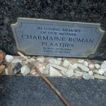 PLAATJIES Charmaine Roman 1964-2014