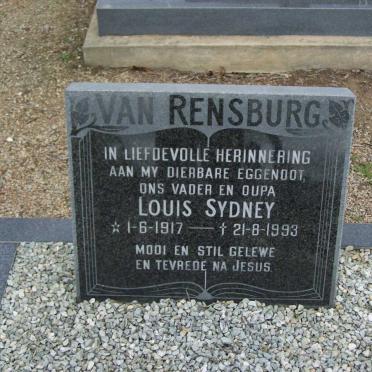 RENSBURG Louis Sydney, van 1917-1993