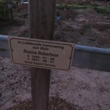 ROBERTSON Rosina 1955-2021