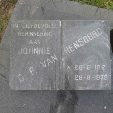 RENSBURG Johnnie G.P., van 1912-1973