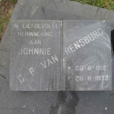RENSBURG Johnnie G.P., van 1912-1973
