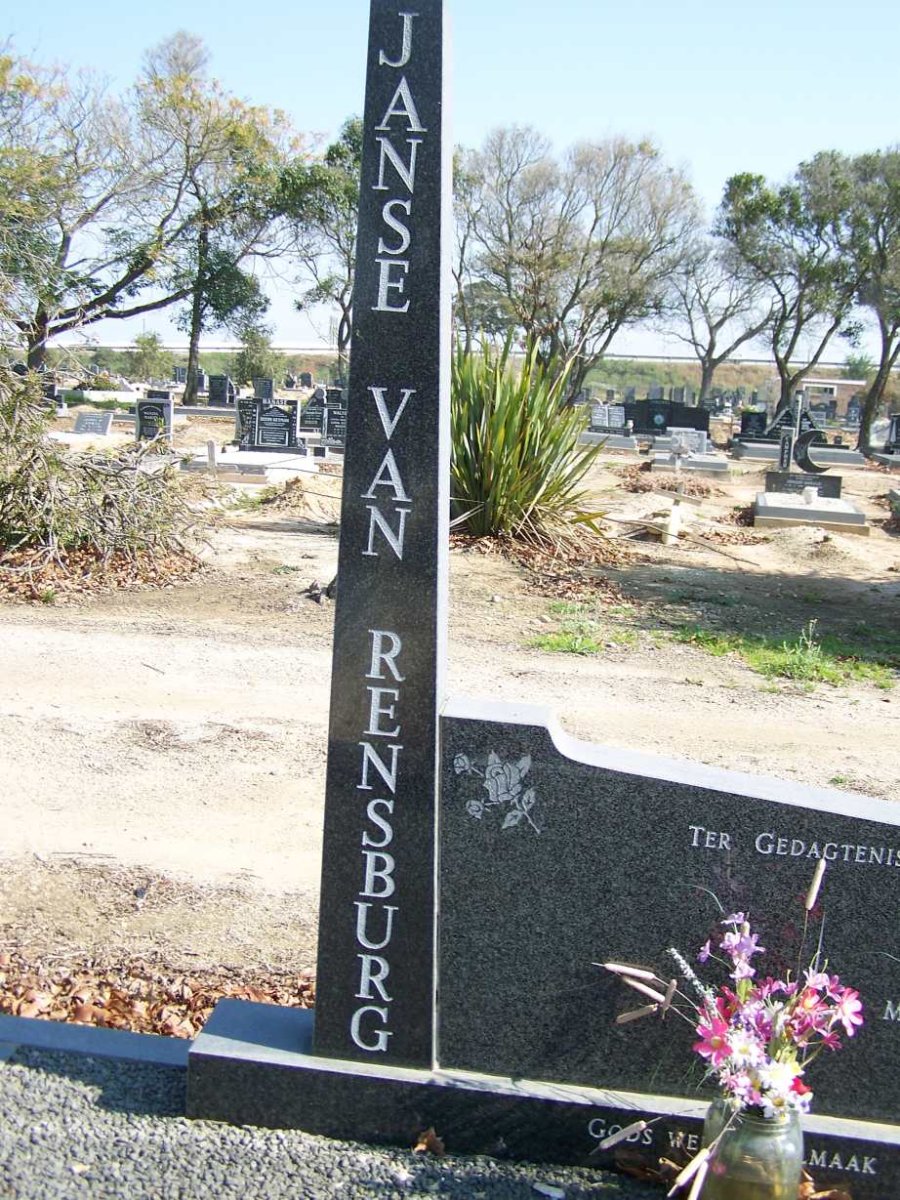 RENSBURG Maria M., Janse van 1929-1982