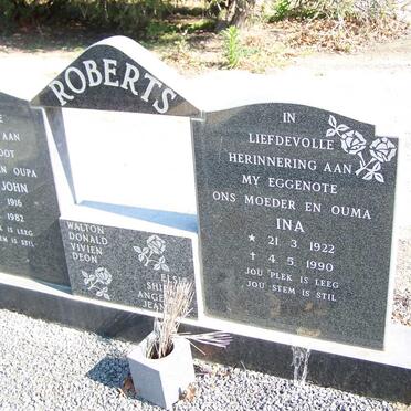 ROBERTS Samuel John 1916-1982 &amp; Ina 1922-1990 _2