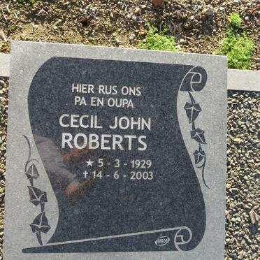 ROBERTS Cecil John 1929-2003