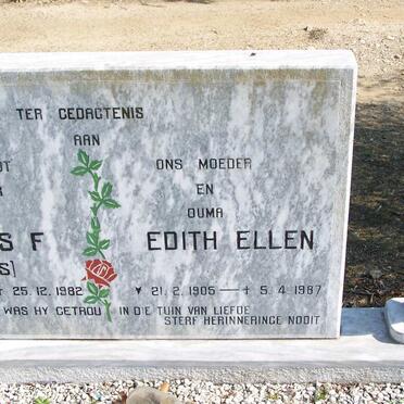 RENSBURG Johannes F., van 1909-1982 &amp; Edith Ellen 1905-1987 _2