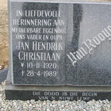 ROOYEN Jan Hendrik Christiaan, van 1920-1989