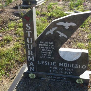 STUURMAN Leslie Mbulelo 1963-2016