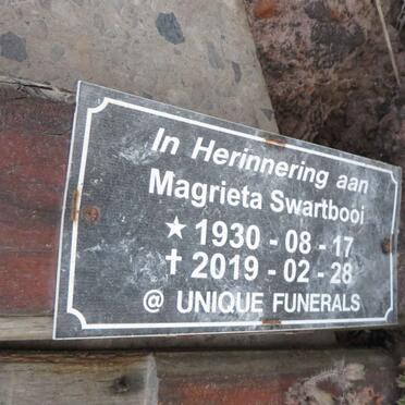 SWARTBOOI Magrieta 1930-2019