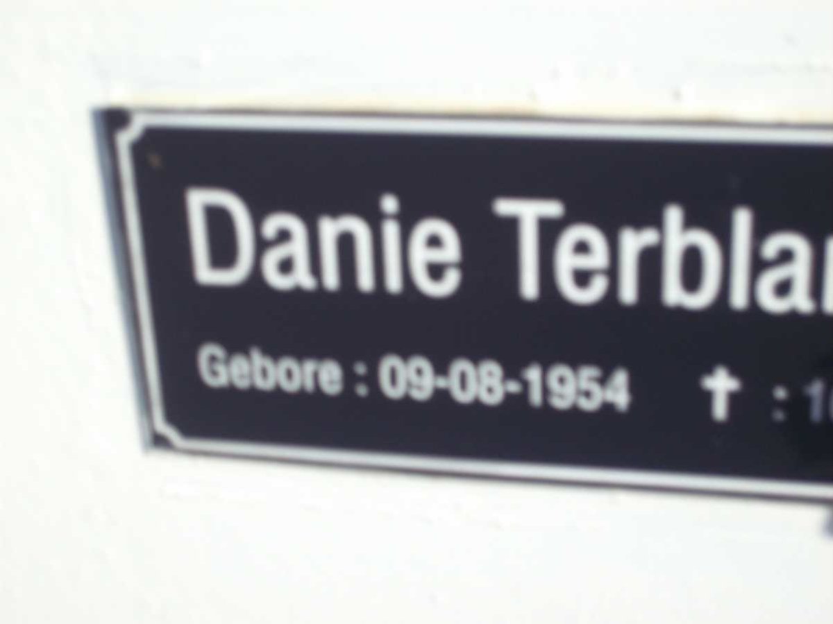TERBLANCHE Danie 1954-1971