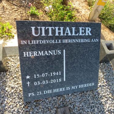 UITHALER Hermanus 1941-2018