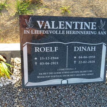 VALENTINE Roelf 1944-2021 & Dinah 1950-2020