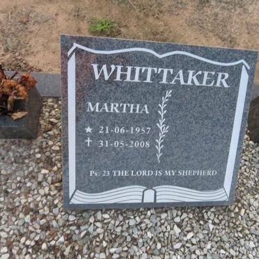 WHITTAKER Martha 1957-2008