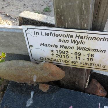 WILDEMAN Hanrie Rene 1982-2019