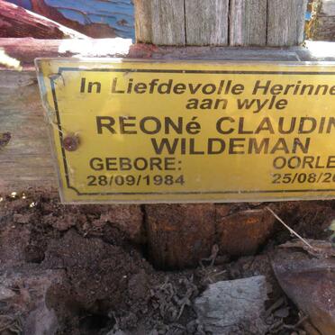 WILDEMAN Reoné Claudine 1984-2015