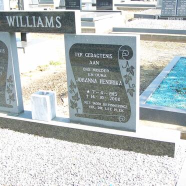 WILLIAMS Johanna Hendrika 1915-2000
