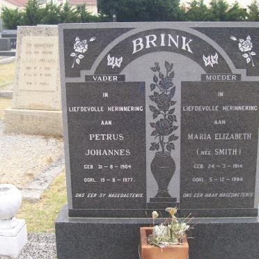 BRINK Petrus Johannes 1904-1977 &amp; Maria Elizabeth SMITH 1914-1994