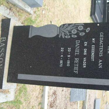BASSON Daniel Retief 1910-1970