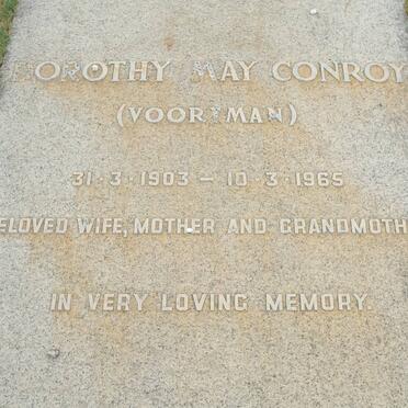 CONROY Dorothy May nee VOORTMAN 1903-1965