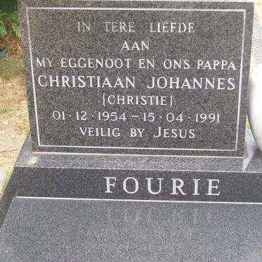 FOURIE Christiaan Johannes 1954-1991