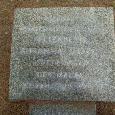 KRITZINGER Elizabeth Susanna nee MALAN 1921-1977