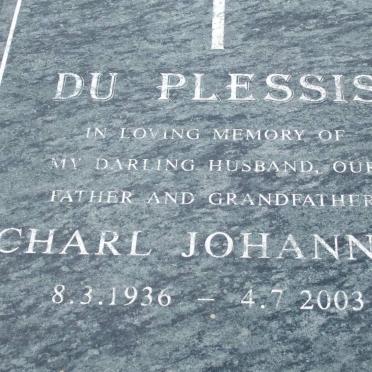 PLESSIS Charl Johannes, du 1936-2003