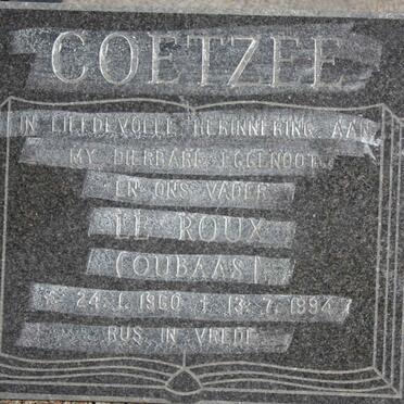COETZEE Le Roux 1960-1994