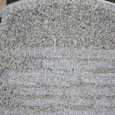 BRINK Albert Ernest 1913-1961 &amp; Huibrecht Johanna Catharina 191?-1992