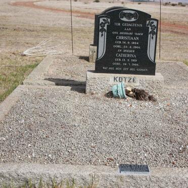 KOTZE Christiaan 1894-1966 &amp; Catherina 1919-1966 :: KOTZE Jan 1946-1998