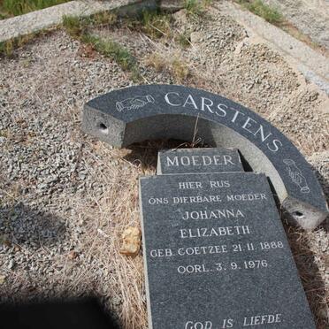 CARSTENS Johanna Elizabeth nee COETZEE 1888-1976