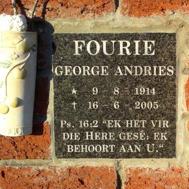 FOURIE George Andries 1914-2005