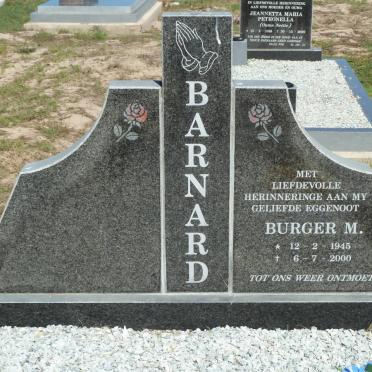 BARNARD Burger M. 1945-2000