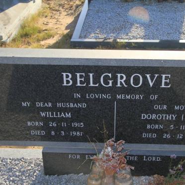 BELGROVE William 1915-1981 &amp; Dorothy ZIEHL 1916-2000