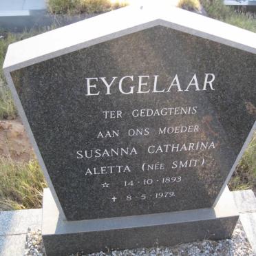 EYGELAAR Susanna Catharina Aletta nee SMIT 1893-1979