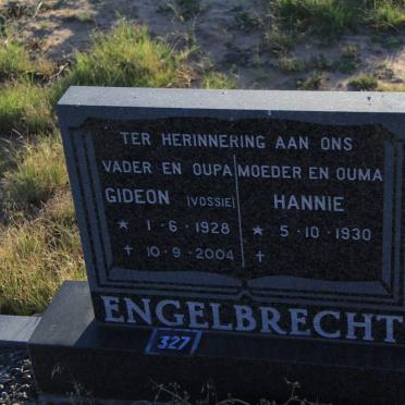 ENGELBRECHT Gideon 1928-2004 &amp; Hannie 1930-