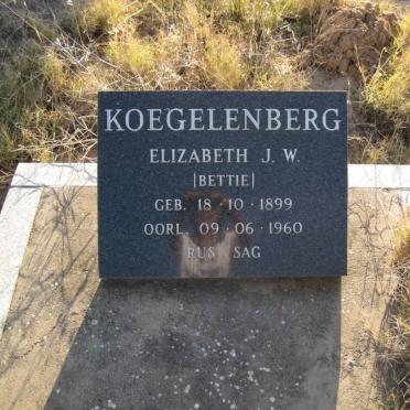KOEGELENBERG Elizabeth J.W. 1899-1960