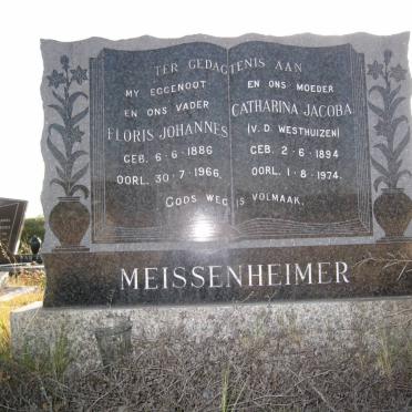 MEISSENHEIMER Floris Johannes 1886-1966 &amp; Catharina Jacoba V.D. WESTHUIZEN 1894-1974