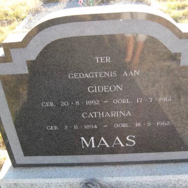 MAAS Gideon 1892-1961 &amp; Catharina 1894-1962
