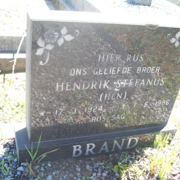 BRAND Hendrik Stefanus 1924-1986