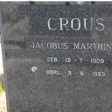 CROUS Jacobus Marthinus 1909-1963